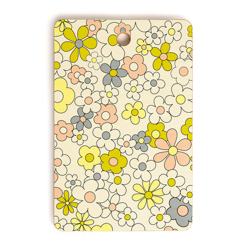 Jenean Morrison Happy Together in Yellow Cutting Board Rectangle