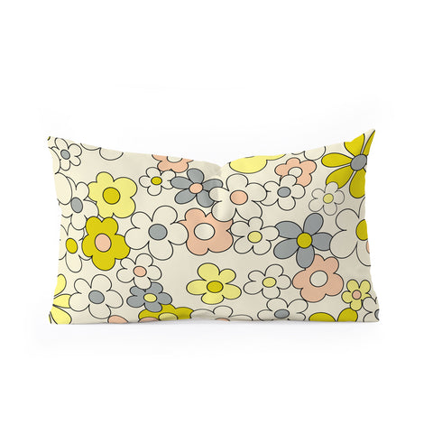 Jenean Morrison Happy Together in Yellow Oblong Throw Pillow