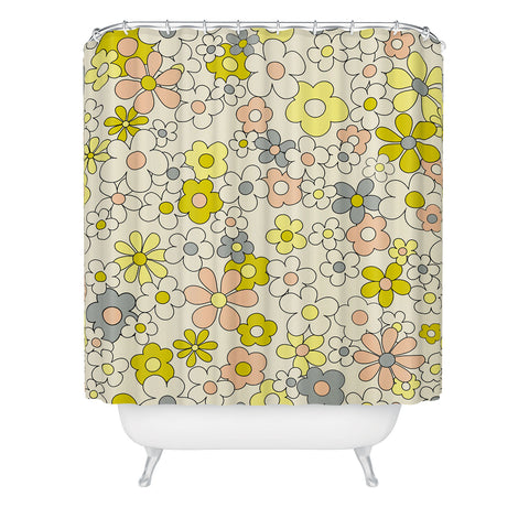 Jenean Morrison Happy Together in Yellow Shower Curtain