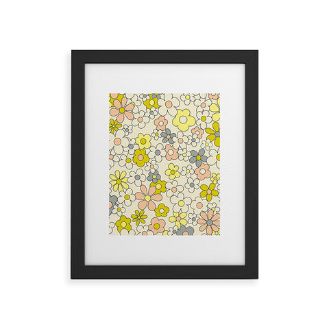 Jenean Morrison Happy Together in Yellow Framed Art Print