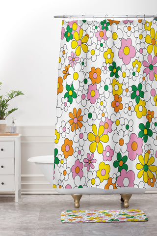 Jenean Morrison Happy Together Shower Curtain And Mat