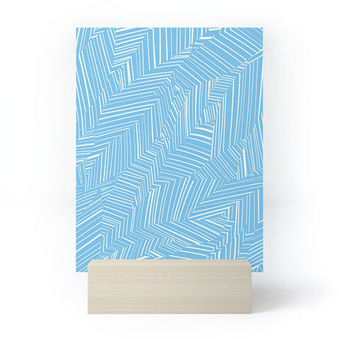 Jenean Morrison Line Break Blue Mini Art Print