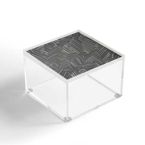 Jenean Morrison Line Break Dark Gray Acrylic Box