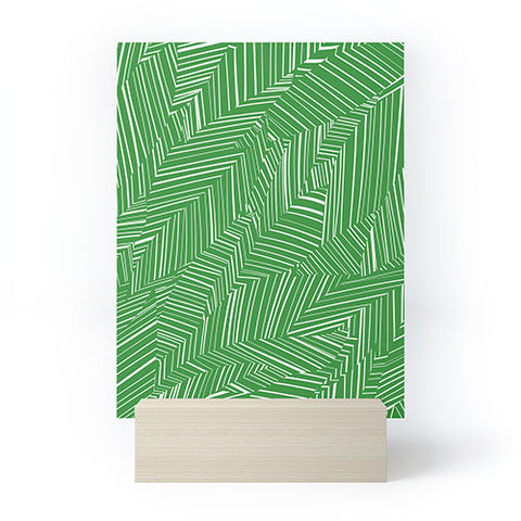 Jenean Morrison Line Break Green Mini Art Print