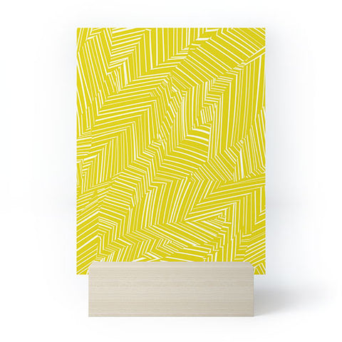 Jenean Morrison Line Break Yellow Mini Art Print
