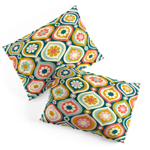 Jenean Morrison Ogee Floral Multicolor Pillow Shams