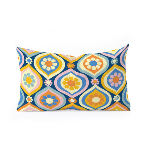 Jenean Morrison Ogee Floral Oblong Throw Pillow