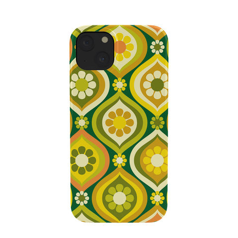 Jenean Morrison Ogee Floral Orange and Green Phone Case