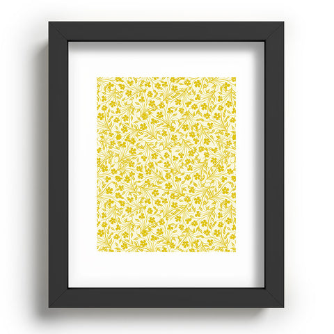 Jenean Morrison Pale Flower Yellow Recessed Framing Rectangle