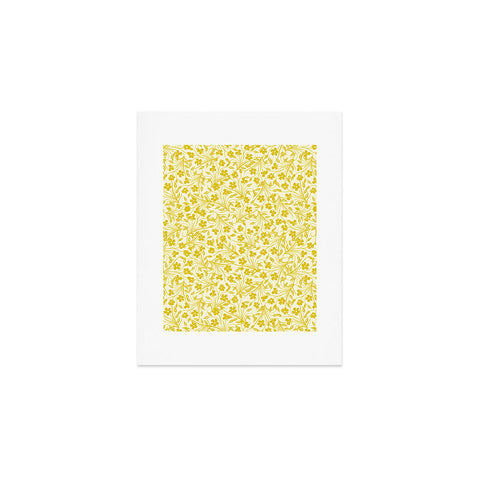Jenean Morrison Pale Flower Yellow Art Print