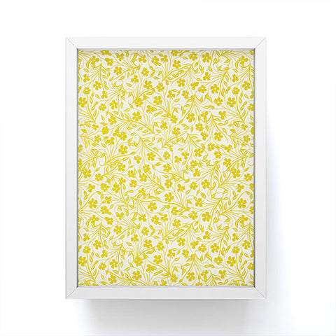 Jenean Morrison Pale Flower Yellow Framed Mini Art Print