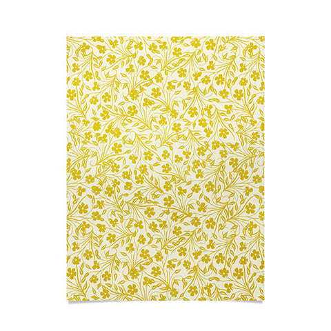 Jenean Morrison Pale Flower Yellow Poster