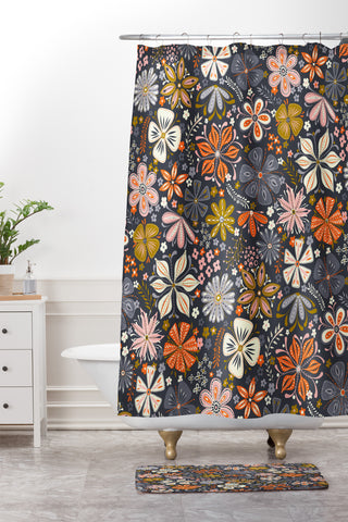 Jenean Morrison Petal Pop Multi Shower Curtain And Mat