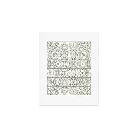 Jenean Morrison Tangled Tiles Art Print