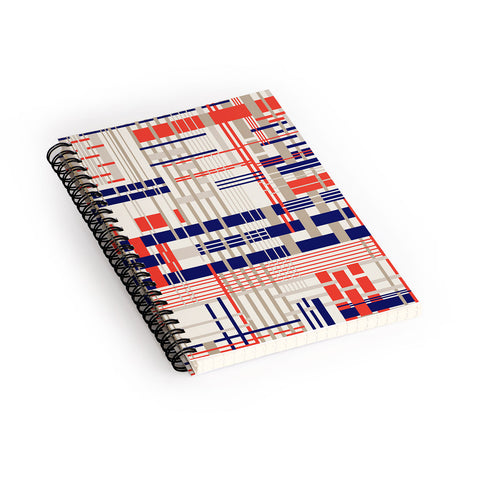 Jenean Morrison Thread Count Red Spiral Notebook