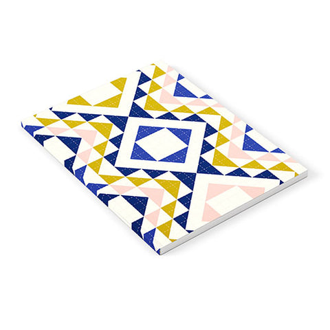 Jenean Morrison Top Stitched Quilt Blue Notebook