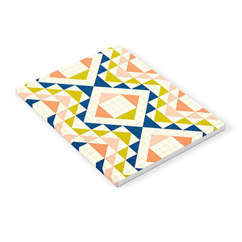 Jenean Morrison Top Stitched Quilt Coral Notebook