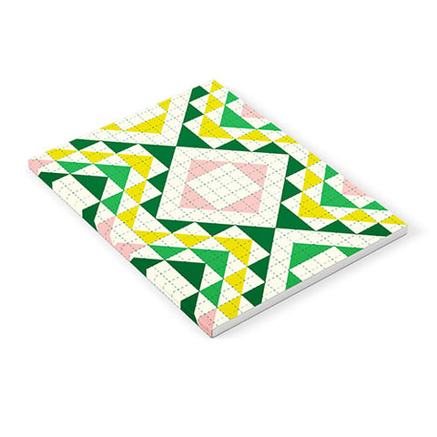 Jenean Morrison Top Stitched Quilt Green Notebook