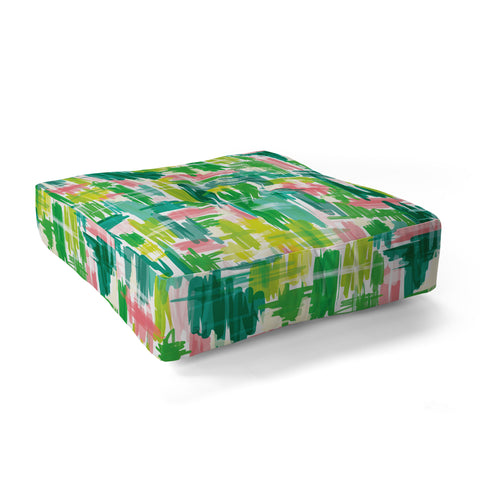 Jenean Morrison Tropical Abstract Floor Pillow Square