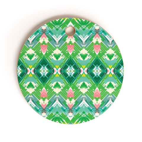 Jenean Morrison Tropical Holiday Cutting Board Round