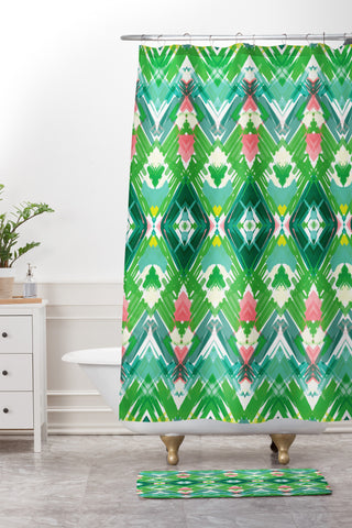 Jenean Morrison Tropical Holiday Shower Curtain And Mat