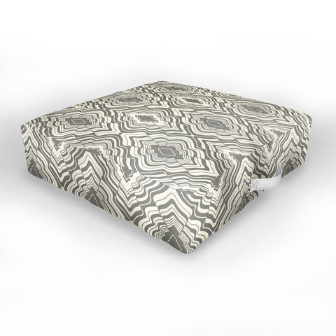 Jenean Morrison Wave of Emotions Gray Outdoor Floor Cushion