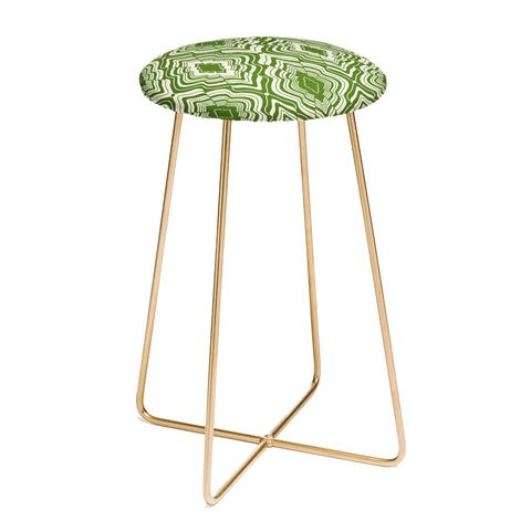 Jenean Morrison Wave of Emotions Green Counter Stool