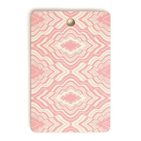 Jenean Morrison Wave of Emotions Pink Cutting Board Rectangle