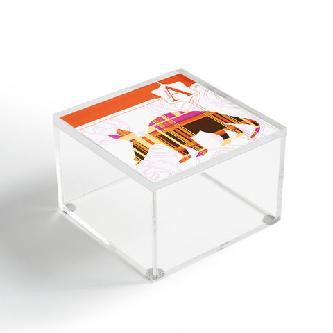 Jennifer Hill Aardvark Plaid Acrylic Box