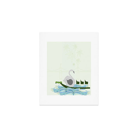 Jennifer Hill Boston Swan Boat Art Print