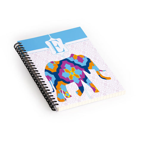 Jennifer Hill Elephant 3 Spiral Notebook