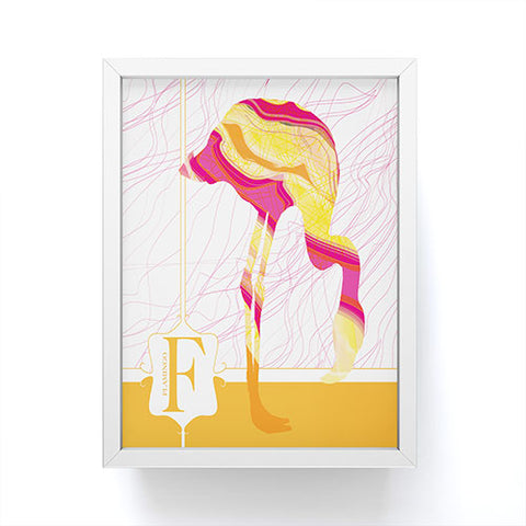Jennifer Hill Flamingo Flo Framed Mini Art Print