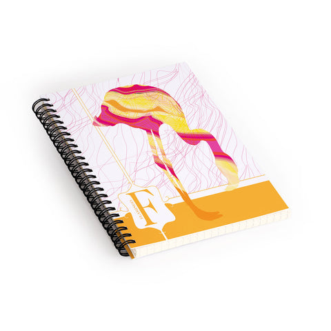Jennifer Hill Flamingo Flo Spiral Notebook