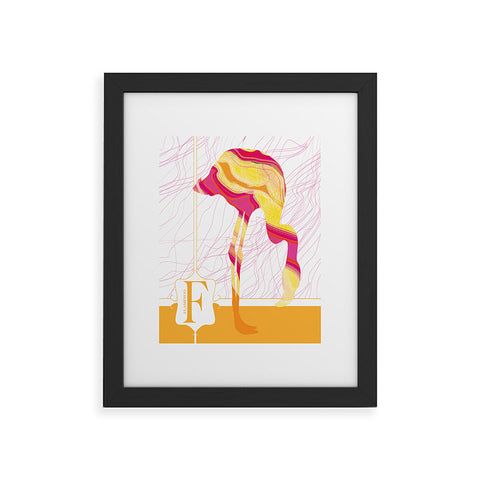 Jennifer Hill Flamingo Flo Framed Art Print
