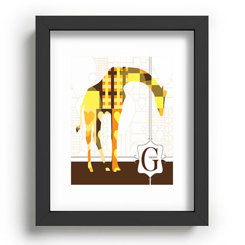 Jennifer Hill Geo Giraffe Recessed Framing Rectangle