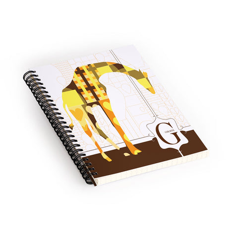 Jennifer Hill Geo Giraffe Spiral Notebook