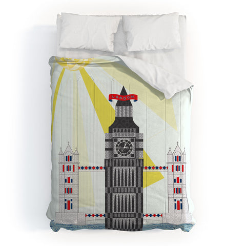 Jennifer Hill London Big Ben Comforter