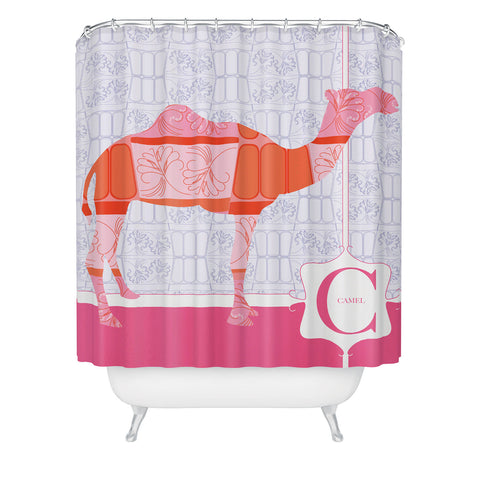 Jennifer Hill Miss Camel Shower Curtain