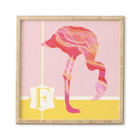 Jennifer Hill Miss Flamingo Framed Wall Art