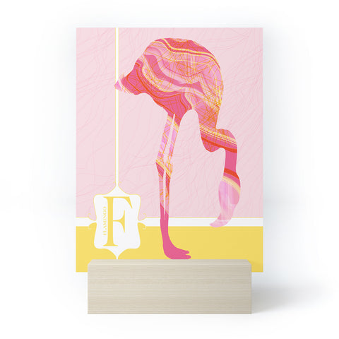 Jennifer Hill Miss Flamingo Mini Art Print
