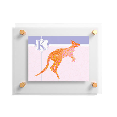 Jennifer Hill Miss Kangaroo Floating Acrylic Print