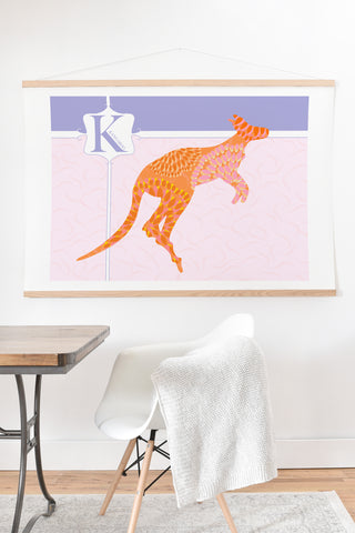 Jennifer Hill Miss Kangaroo Art Print And Hanger