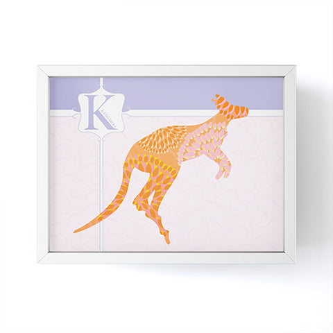 Jennifer Hill Miss Kangaroo Framed Mini Art Print