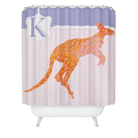 Jennifer Hill Miss Kangaroo Shower Curtain