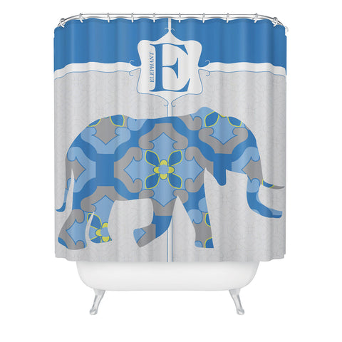 Jennifer Hill Mister Elephant Shower Curtain