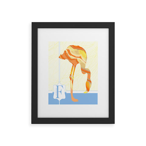 Jennifer Hill Mister Flamingo Framed Art Print
