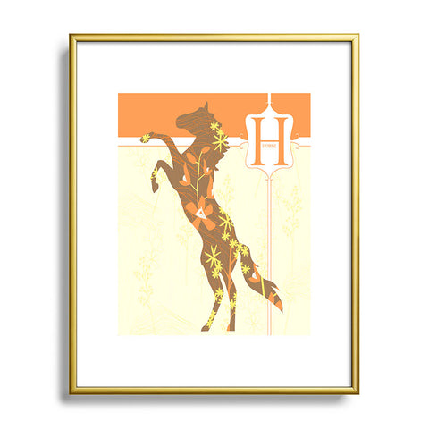 Jennifer Hill Mister Horse Metal Framed Art Print