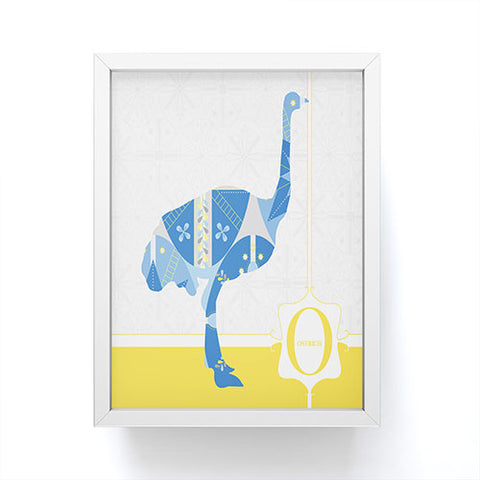 Jennifer Hill Mister Ostrich Framed Mini Art Print