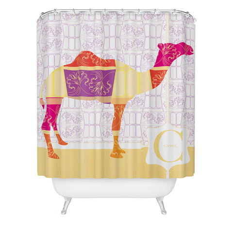 Jennifer Hill Moroccan Camel Shower Curtain