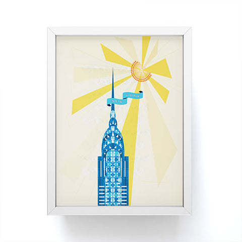 Jennifer Hill New York City Chrysler Building Framed Mini Art Print
